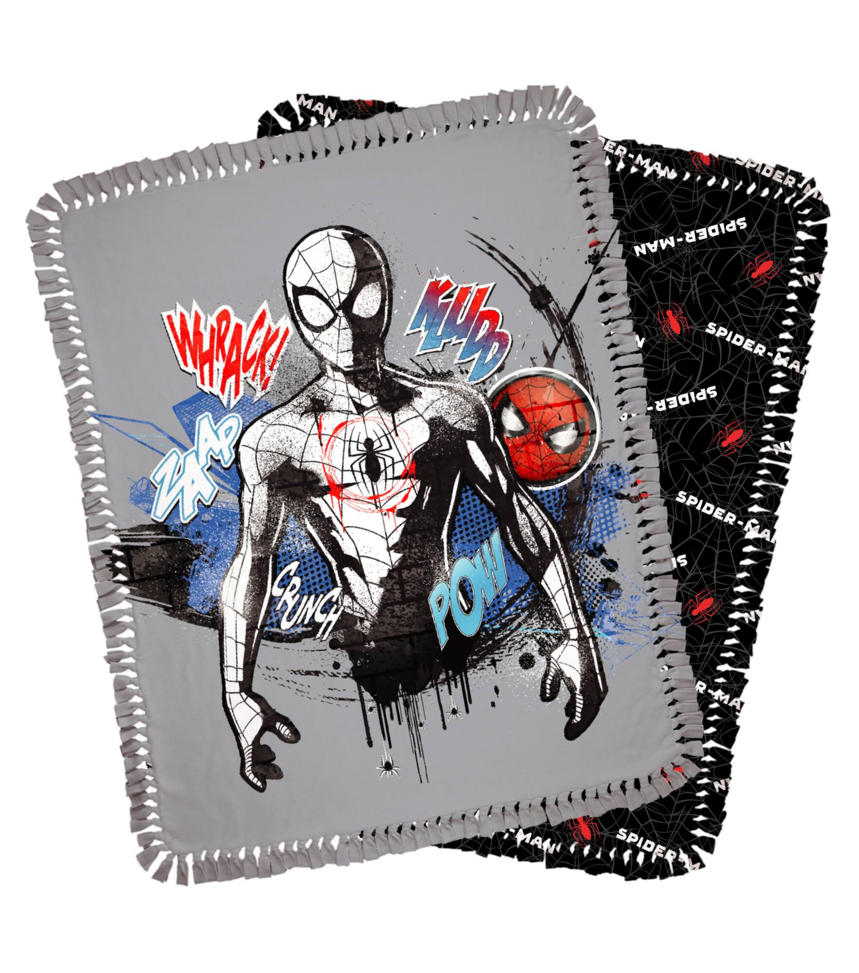 Spider-Man 72" Graffiti Art No Sew Fleece Throw Kit